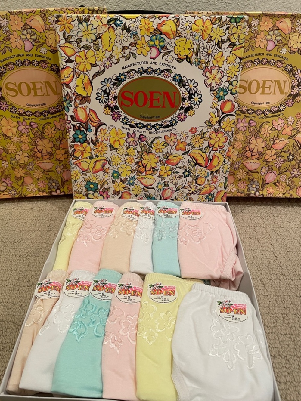 SOEN Floral Pack of Pastel Undergarments